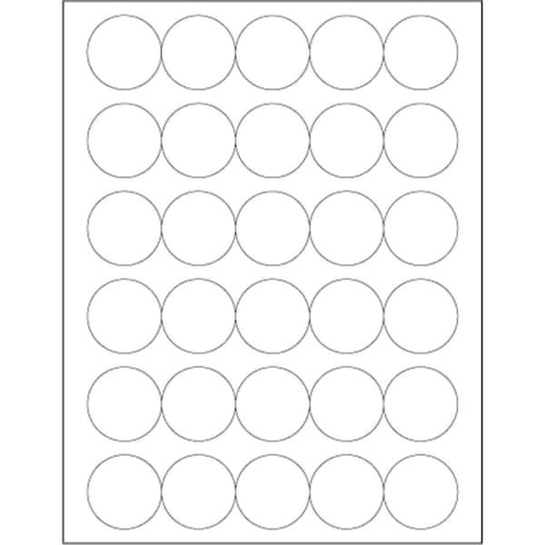 Bondad 1.5 in. White Circle Laser Labels, 3000PK White BO3350579 - main